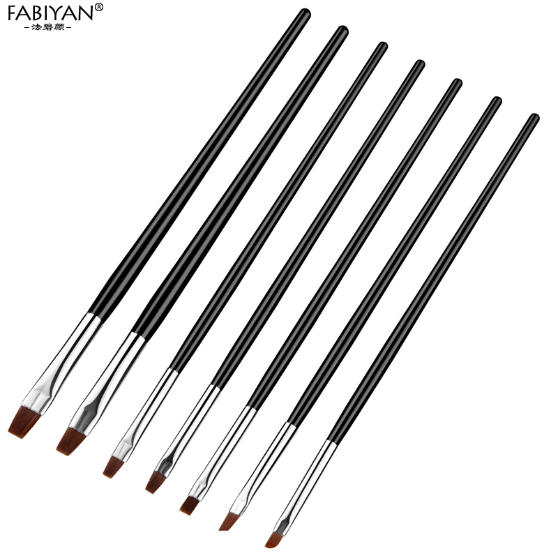 7 Größen Nail Art Pinsel, flac – Nail Art Full Color Bewertung und Preis