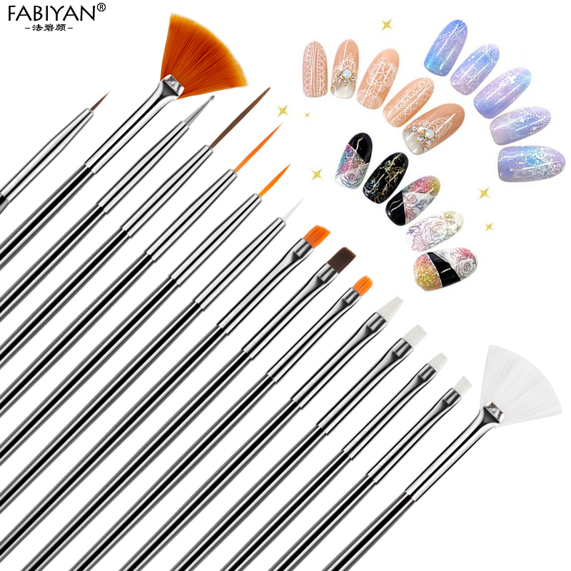 7 Größen Nail Art Pinsel, flac – Nail Art Full Color Bewertung und Preis