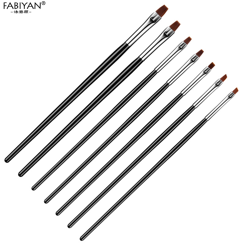 7 Größen Nail Art Pinsel, flac – Nail Art Full Color Bewertung und Preis
