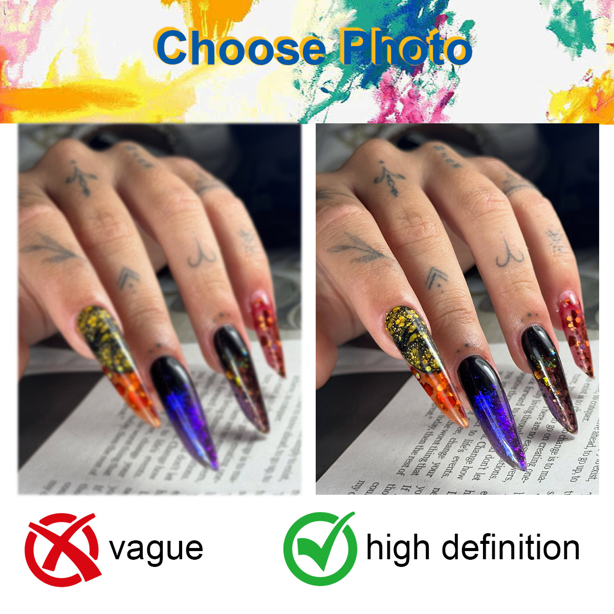 individuelles Foto, 1 Stück HD – Nail Art Painting Bewertung und Preis