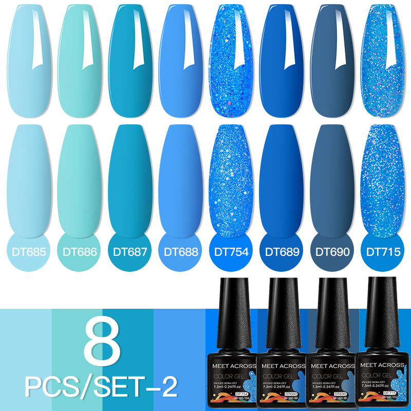Treffen Sie sich über 8 teile/ – Nail Art Full Color Bewertung und Preis
