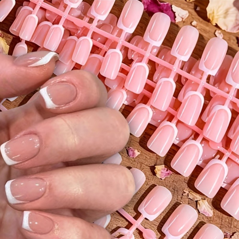 120 Stück kurze, quadratische  – Nail Art Natural Bewertung und Preis