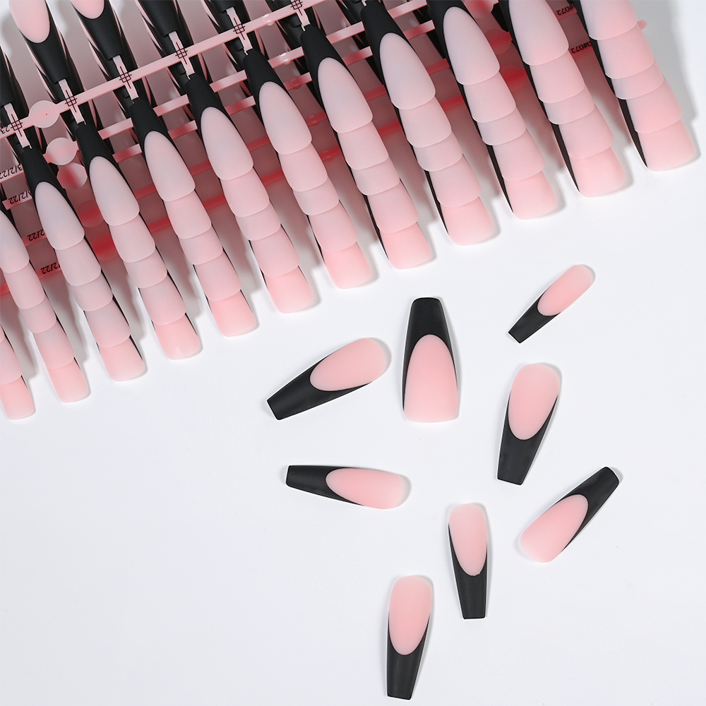 120PC schwarze französische Ge – Nail Art Natural Bewertung und Preis