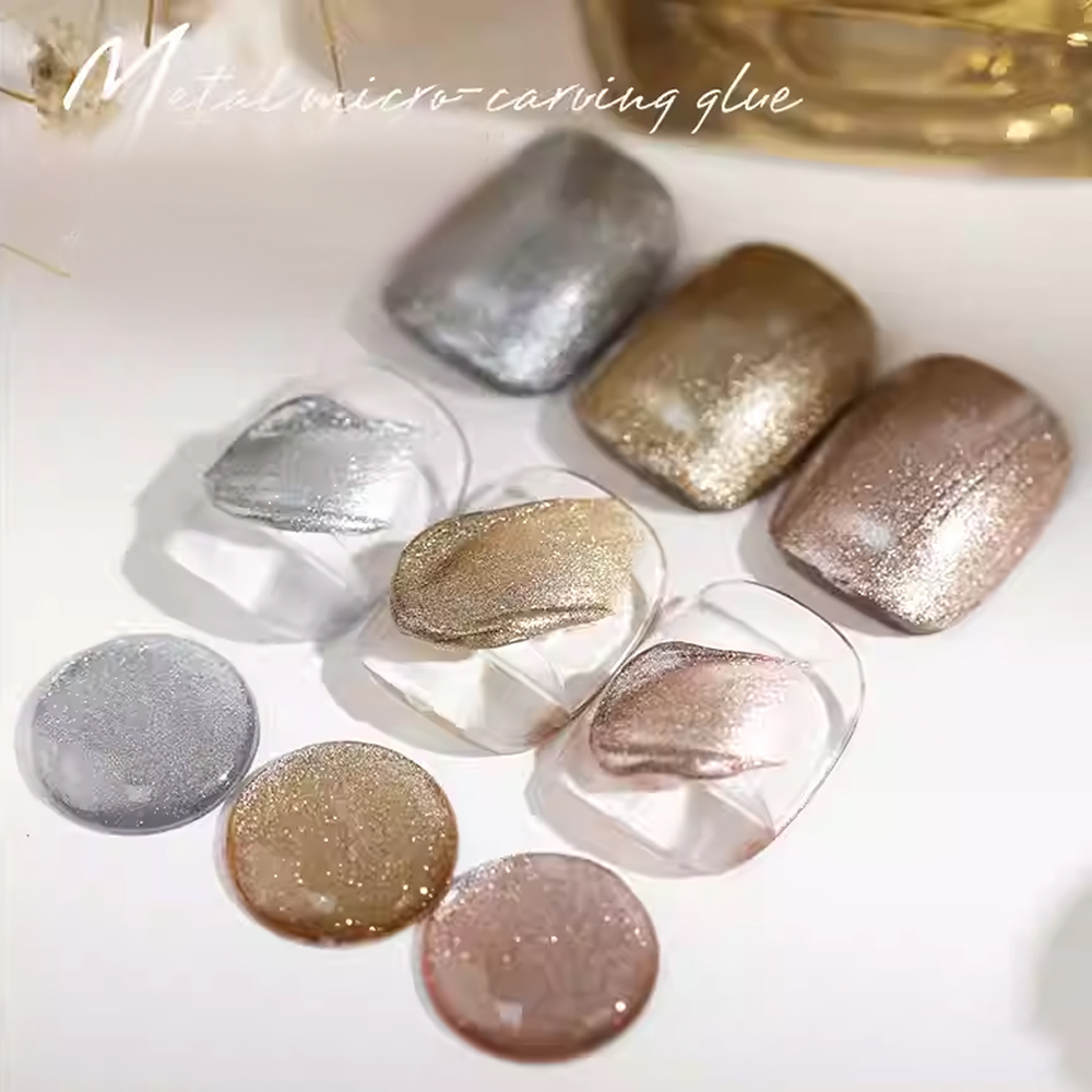 8g Metallisches Schnitzgel 3D  – Nail Art Painting Bewertung und Preis
