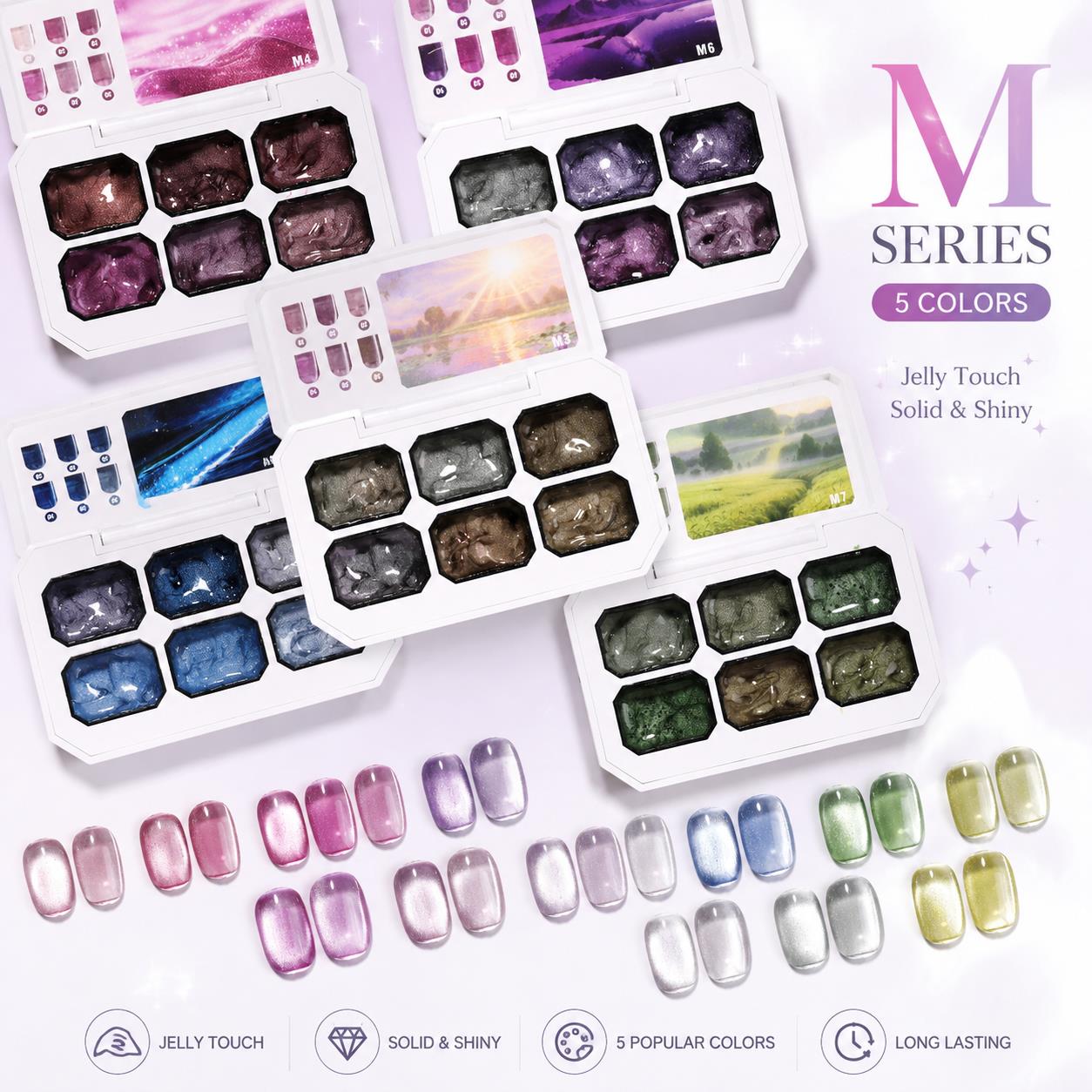 6-Farben Solid Cat Eye Gel Pal – Nail Art Painting Bewertung und Preis